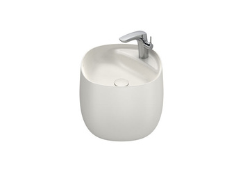 BEYOND Umywalka ścienna 470x460x160MM FINECERAMIC ® BEIGE