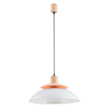Lampa z wiszącym kloszem DEMINA 61264 BIAŁA