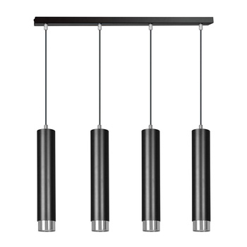 Lampa wisząca białe tuby chrom 4x30W 643/4 KIBO 4
