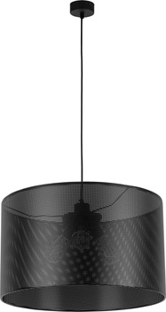 Lampa wisząca  abażur-czarny 50cm  MORENO 4990