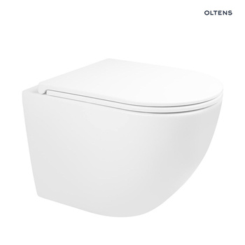 Oltens Hamnes Stille miska WC wisząca PureRim biała 42021000