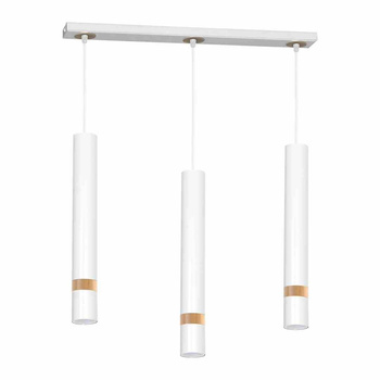 Lampa wisząca JOKER WHITE/WOOD 3xGU10