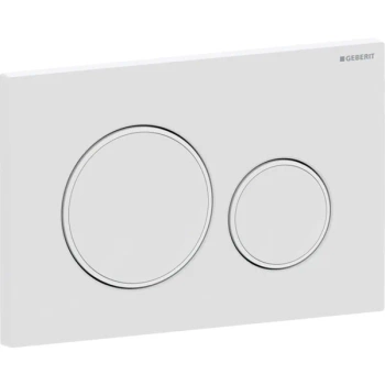 Przycisk uruchamiający GEBERIT Sigma20 okrągły biały/biały mat/biały 246 x 164 x 12 mm | 115882111