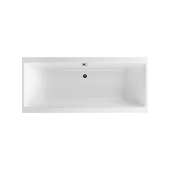 Pryzmat Slim wanna prostokątna 160x75 cm biały połysk