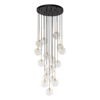 Lampa wisząca kula Nilos Black / Gold 5945 TK Lighting