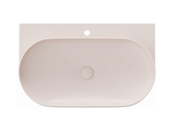 Ravak Umywalka ceramiczna Ravak cienkościenna Yard 80 cm z otworem Alabaster Pink XJX0G280000