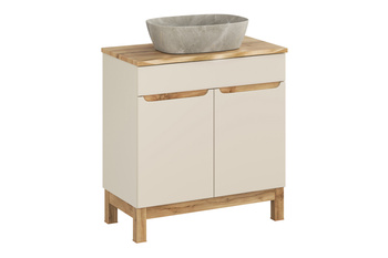 Zestaw meblowy 80cm z blatem i umywalką nablatową Anna SET-BAC B NAT WOTAN 80CM UN ANNA