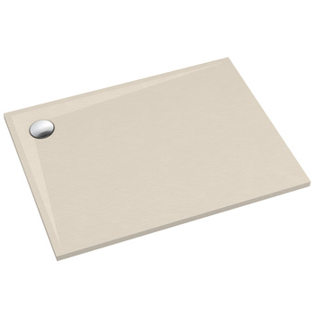 Brodzik kompozytowy Stabilsound Plus® Libra Cashmere Stone 80x90x3 cm, prostokątny (3SP.L1P-8090/PK/ST) – linia Libra