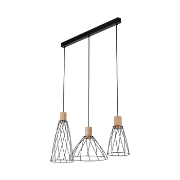 Lampa wisząca drewno/metal Modesto Wood Sosna 10158 TK Lighting