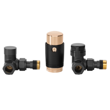 KOMPLET TERMOSTATYCZNY OSIOWY CZARNY/ZŁOTY PROV