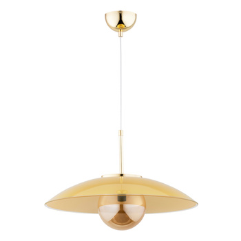 Wisząca lampa z rozłożystym kloszem ARUM 61212 ZŁOTA