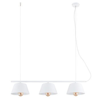 Lampa wisząca w stylu skandynawskim do salonu GELATO 3 WHITE 1338/3