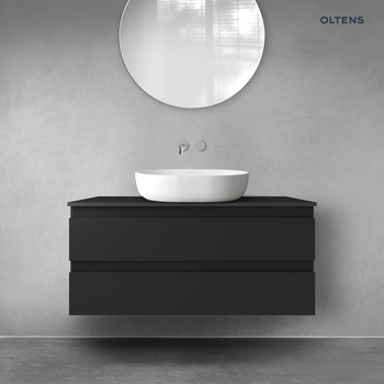 Oltens Vernal szafka 100 cm podumywalkowa wisząca czarny mat 60002300