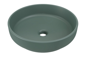 Umywalka nablatowa ceramiczna Zielony Mat 40cm RIVER 1 FOREST GREEN MATT UN 40 ( E-6595 ) Comad