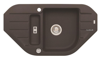 ALVEUS NIAGARA 60 zlewozmywak granitowy chocolate  4126003