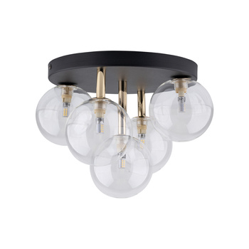 Lampa sufitowa Nilos Black/Gold 758 TK Lighting