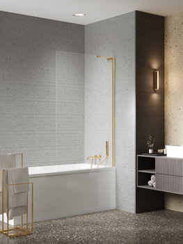 Parawan nawannowy 70x150 – Złoty, szkło 8 mm (P-0211-WL) | New Trendy