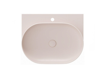 Ravak Umywalka ceramiczna Ravak cienkościenna Yard 60 cm z otworem Alabaster Pink XJX0G260000