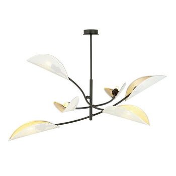 Duża biała lampa sufitowa 6- punktowa LOTUS 1107/6