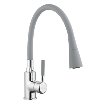 BATERIA ZLEW POGO Z RUCH, 2F WYL, SZARA