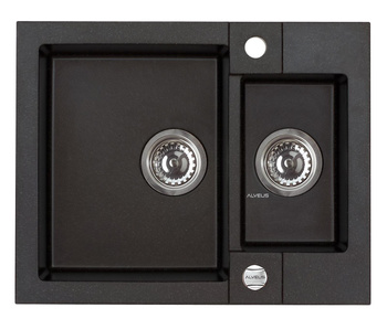 ALVEUS ROCK 80 zlewozmywak granitowy czarny 1218091