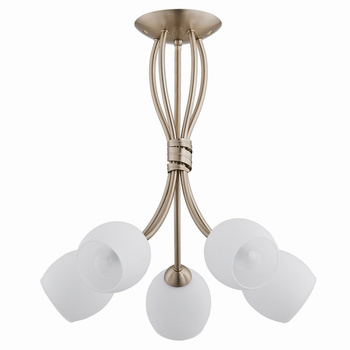 Elegancka lampa sufitowa 5-punktowa BUENA 20175 ANTYCZNE ZŁOTO
