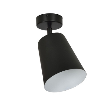 Czarno biały klosz lampa lampa sufitowa regulowany 60W 15cm 385/1 PRISM 1