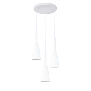 Lampa wisząca Solin 3 biała 3xE27