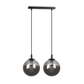 Podwójna klasyczna lampa do salonu 40W czarny/grafit 712/2 COSMO 2