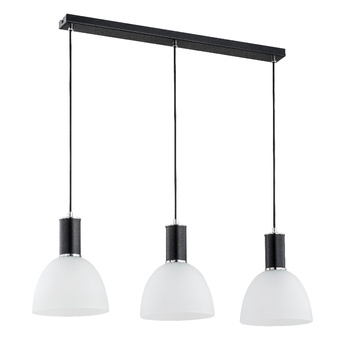 Lampa 3-punktowa z wiszącymi kloszami DANA 62180 CZARNA