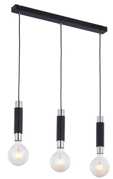 LILE nowoczesny zwis 3-płomienny chromowany 1845