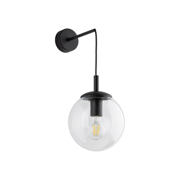 Kinkiet korytarzowy kula czarny/przezroczysty Esme 5387 TK Lighting
