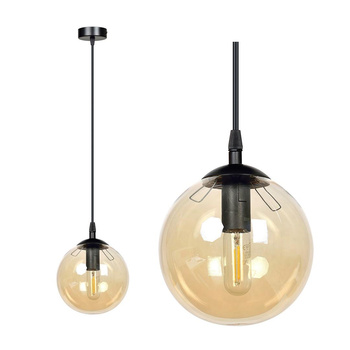 Pojedyncza lampa wisząca z miodowym kloszem 40W 713/1 COSMO 1
