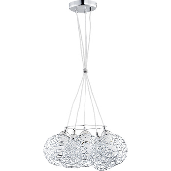 Błyszcząca lampa sufitowa AMASO 20375 z kloszami