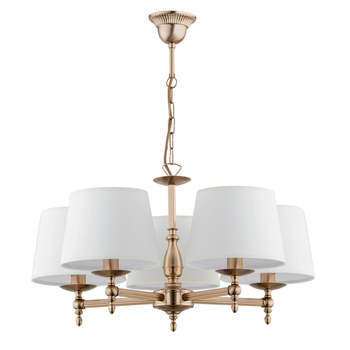 Elegancka lampa 5-punktowa ROKSANA 16076 z abażurem