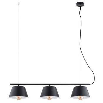 Stylowa lampa wisząca GELATO 3 BLACK/WHITE 1336/3