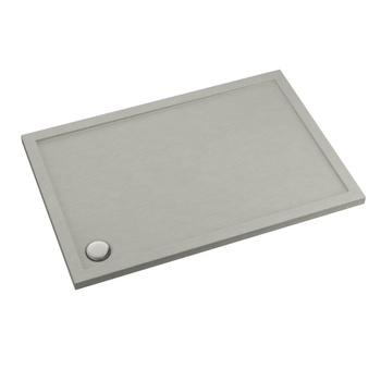 Brodzik akrylowy Sharper Cement Stone 90x100x4,5 cm, prostokątny | 3S.S1P-90100/CT/ST