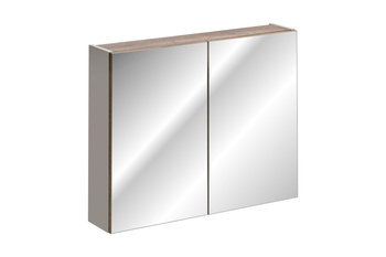Szafka z lustrem 80cm 2 drzwi SANTA FE TAUPE 84-80-A-2D