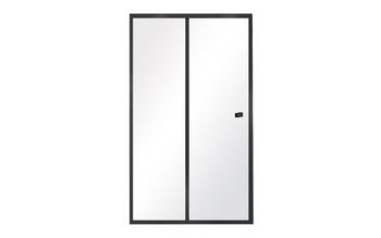 Drzwi prysznicowe Duo Slide Black przesuwne – 100 cm, Besco DDSB-100