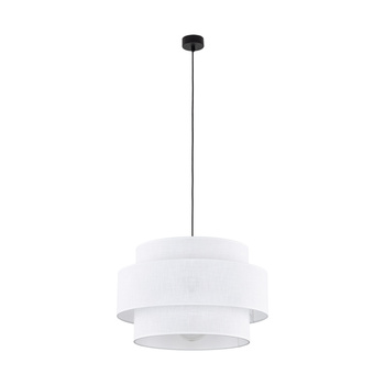 Lampa podwieszana nowoczesna biały/czarny E27 50cm CALISTO 5095