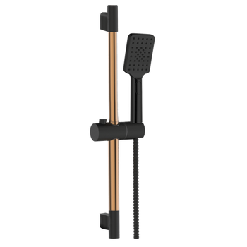 ZESTAW NATRYSKOWY NA DRĄŻKU MIDNIGHT BLACK GOLD ROSE 3F