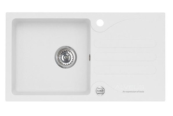 ALVEUS GALAPAGOS zlewozmywak granitowy biały  1513011