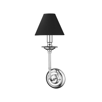 Kinkiet Glamour srebrno - czarny 1xE14