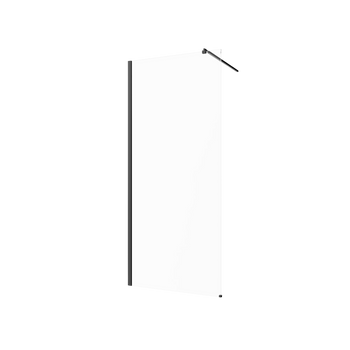 KABINA WALK-IN II 90X200CM TRANSP 8MM SHINY-GLASS CZARNY