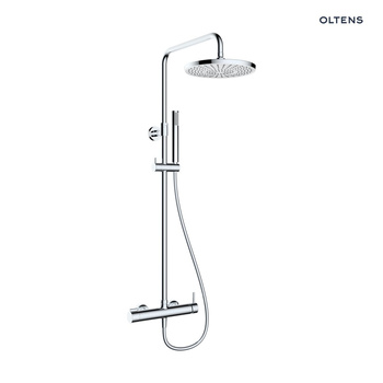 Oltens Molle zestaw prysznicowy ścienny z deszczownicą chrom 36504100