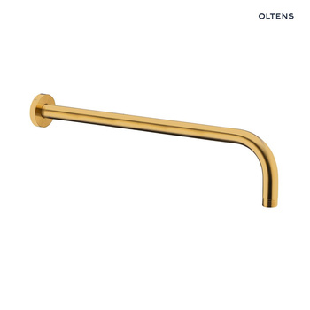 Oltens Lagan ramię deszczownicy 40 cm okrągłe złoto szczotkowane 39402810