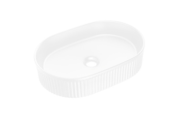 Umywalka nablatowa ceramiczna Biały Połysk 48cm BEYOND 5 WHITE ( E-6564 ) Comad