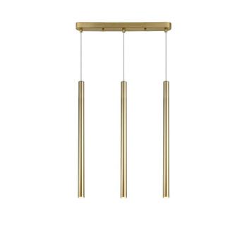 Lampa wisząca Lungo 3 linia złota 3xG9