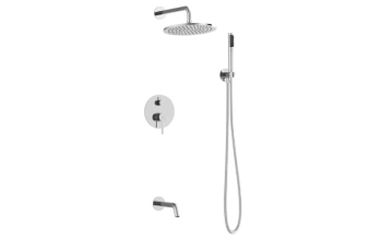 Zestaw prysznicowy podtynkowy Veo / Decco / Illusion chrom