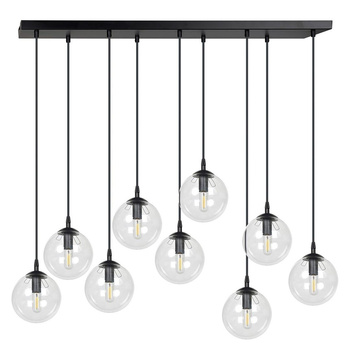 Lampa wisząca 9x kuliste klosze 40W przeźroczysty 711/9 COSMO 9